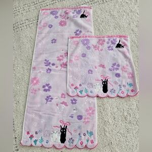 Ghibli Kikis Delivery Service Jiji Face/Hand Towel Set
